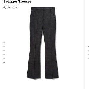 CAbi Charcoal Plaid Trousers